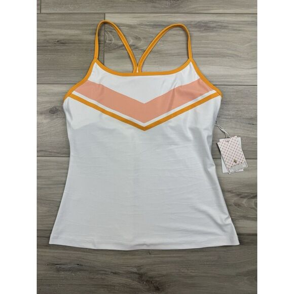 Smith & Quinn Billie Chevron Tank Top Athletic Racerback Athleisure Fitness Sz M - Picture 1 of 5